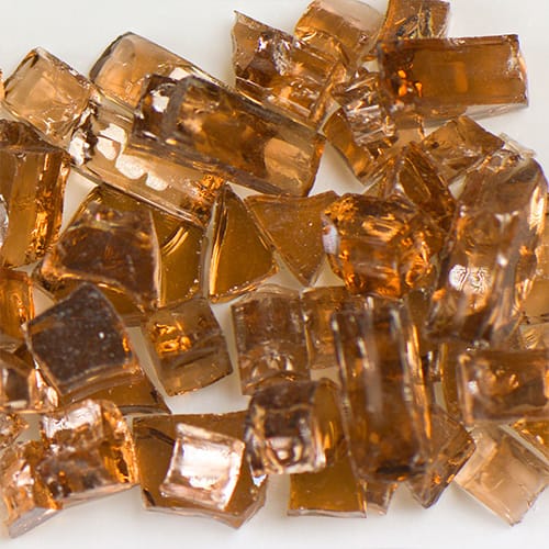 Reflective Copper Terrazzo Glass
